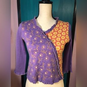 Vintage Floral 3/4 Length Sweater ☀️